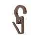 CURTAIN RAIL RING CLIP D.35 D.28 D.23 / WALNUT